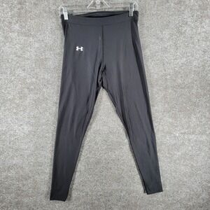 Under Armour Coldgear Compression Leggings Womens L Black Yoga‎ Running Slim Fit